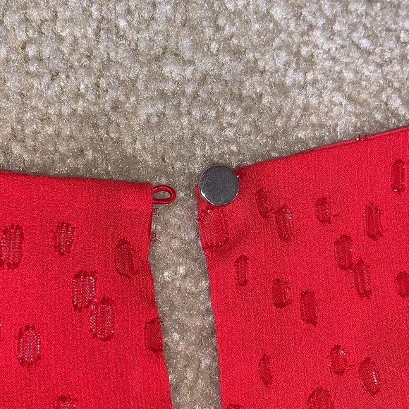 Sparkling Sleeveless Top, Size Medium, Red - Picture 7 of 11